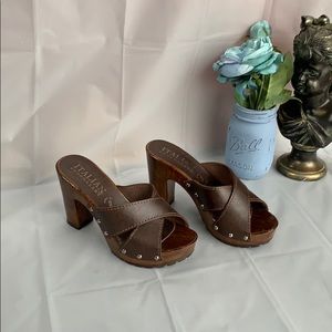 Italian Shoemakers Brown Sandal Heel